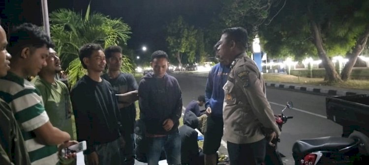 Patroli Rutin Kamtibmas oleh Piket Jaga SPKT Regu III Polsek Alok Polres Sikka