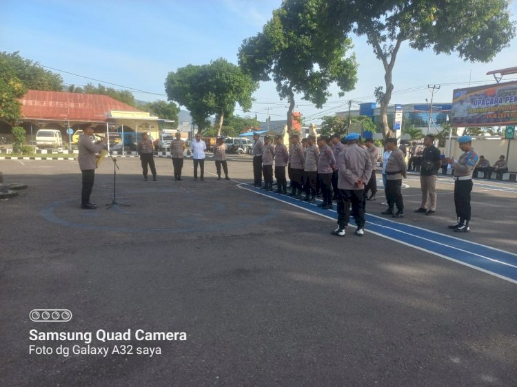 Polres Sikka Gelar Apel Pengamanan untuk Verifikasi Faktual Syarat Dukungan Calon Perseorangan