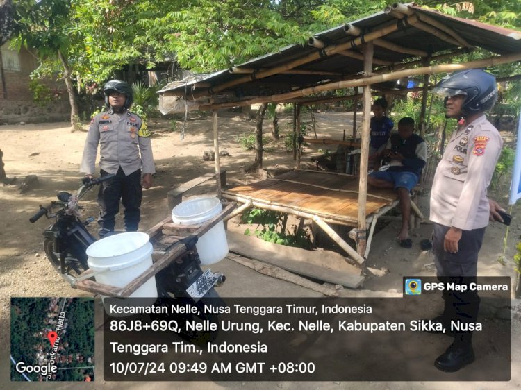 KEGIATAN PATROLI RUTIN OLEH PIKET JAGA SPKT REGU III POLSEK NELLE POLRES SIKKA