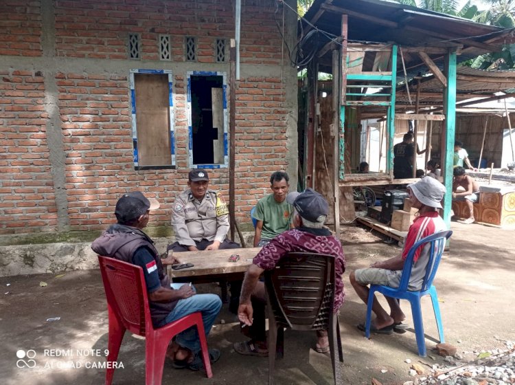 Bhabinkamtibmas Polsek Paga Lakukan Patroli di Desa Gera, Kecamatan Mego