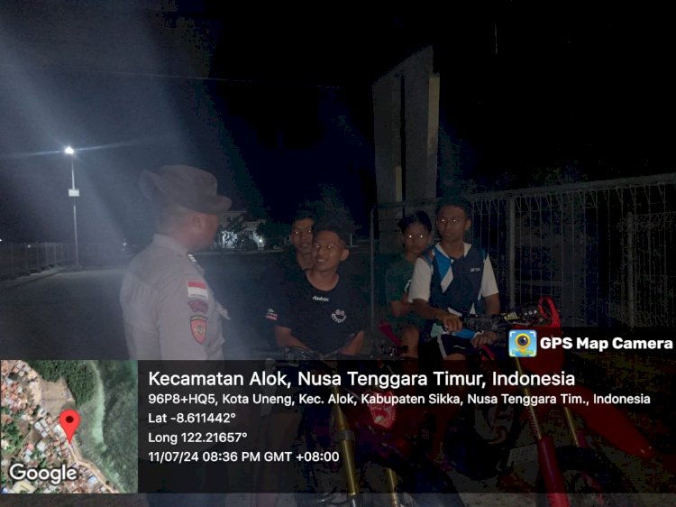 Pospol KP3 Laut Maumere Jaga Keamanan Pelabuhan Maumere Dengan Patroli Rutin