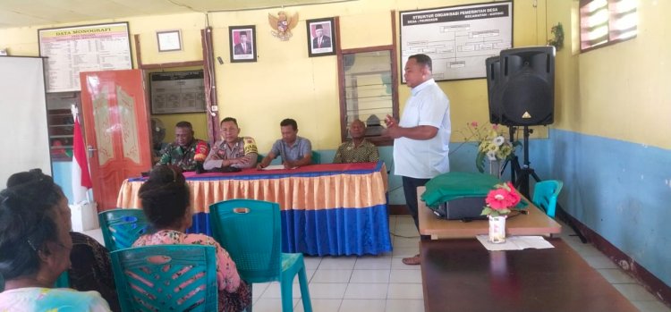 Kegiatan Bhabin Kamtibmas Desa Koting C dan Desa Paubekor, Kecamatan Koting, Kabupaten Sikka