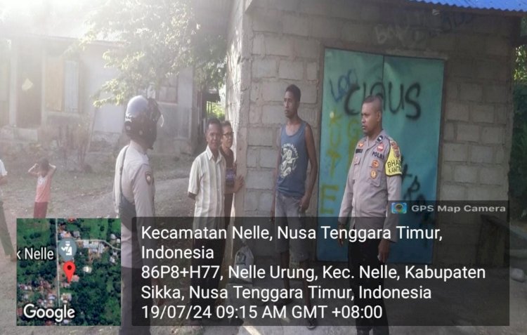 Patroli Rutin Polsek Nelle: Menjaga Ketertiban dan Keamanan di Wilayah Sikka