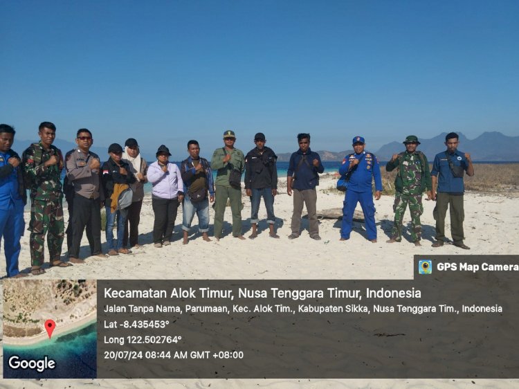 Patroli Terpadu Pengecekan Pal Batas Kawasan Konservasi Wisata Alam Laut Gugus Pulau Teluk Maumere Berjalan Lancar