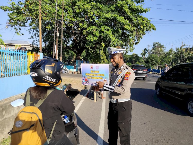 Operasi Patuh Turangga 2024, Sat Lantas Lakukan Penertiban Motor di sepanjang ruas jalan Ahmad Yani