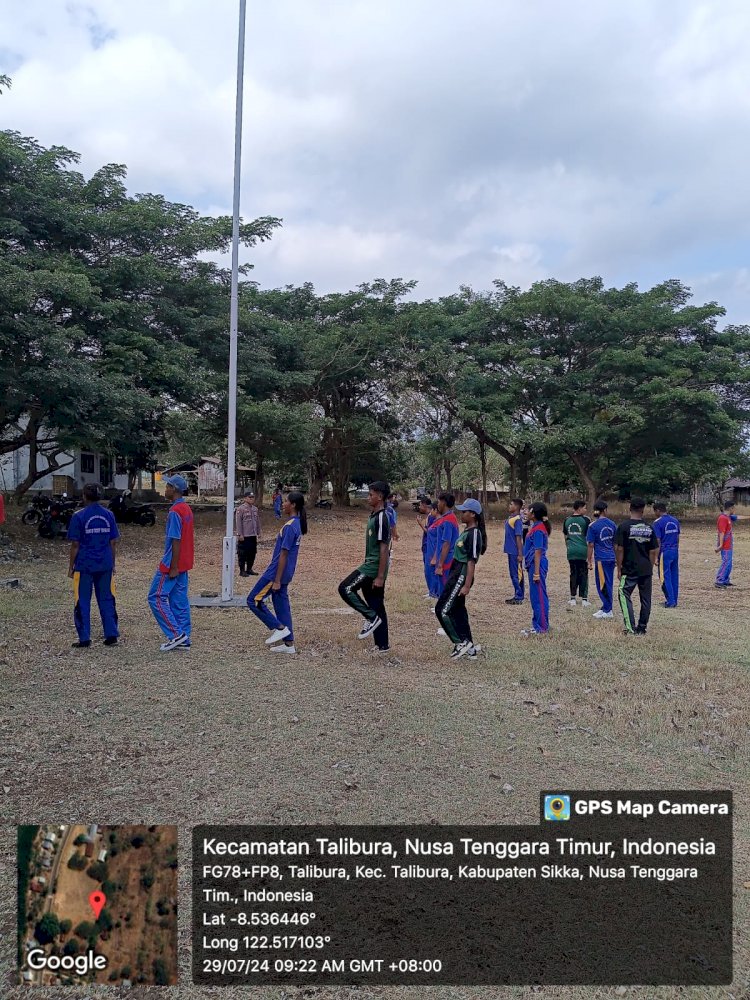 GIAT LATIHAN PBB PESERTA PASKIBRA TINGKAT KECAMATAN TALIBURA KABUPATEN SIKKA TAHUN 2024