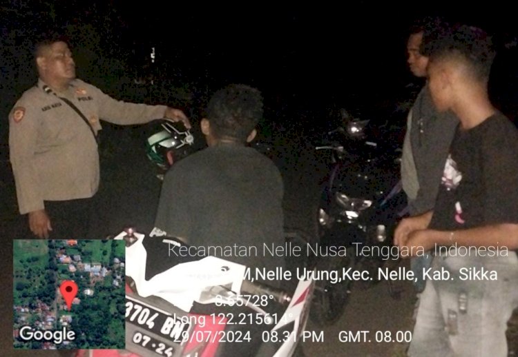 Patroli Rutin Polsek Nelle Polres Sikka: Mewujudkan Situasi Keamanan yang Kondusif