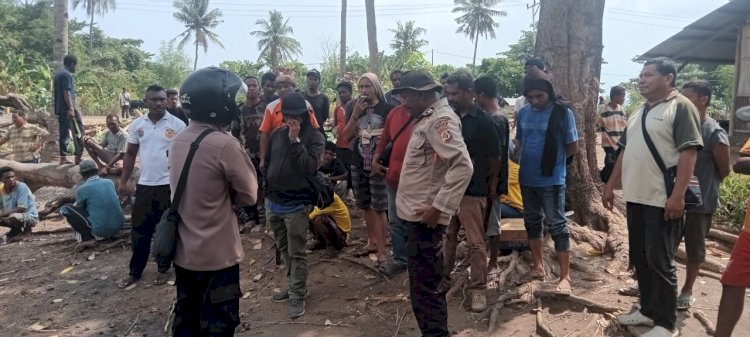 Polsek Waigete Rilis Informasi Rencana Pemasangan Plang oleh PT. KRISRAMA di Lokasi HGU Nangahale