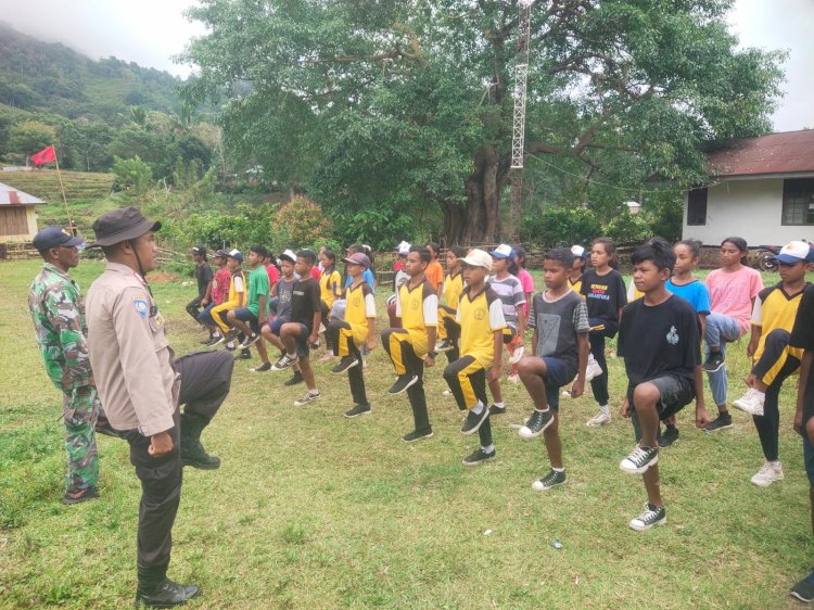 Latihan PBB dan Pembentukan Formasi Paskibra HUT RI ke-79 di Kecamatan Tana Wawo, Sikka Berlangsung Sukses