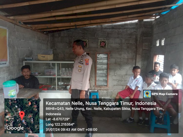 Polsek Nelle Polres Sikka Gelar Patroli Rutin, Pastikan Situasi Aman dan Kondusif