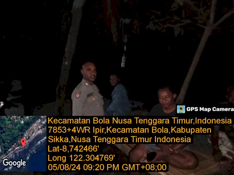 Polsek Bola Laksanakan Patroli Rutin untuk Jaga Kamtibmas