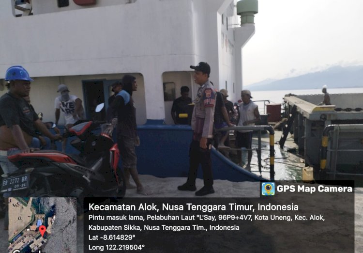 Pospol KP3 Laut Maumere Patroli, Pastika Pelabuhan Maumere Aman