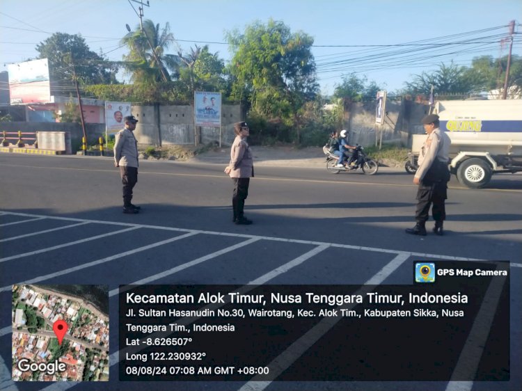 Polres Sikka, Strong Point Pagi Layani Masyarakat