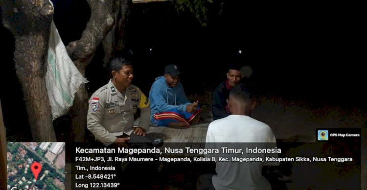 Patroli Rutin Pospol Ndete Polsek Alok: Menjaga Keamanan dan Ketertiban di Kecamatan Magepanda