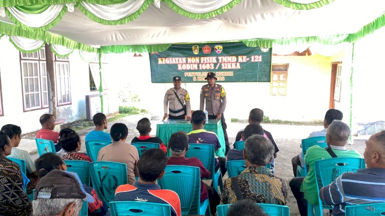 KEGIATAN SOSIALISASI DALAM RANGKA PROGRAM TERPADU TMMD KE-121 DI DESA RIIT TENTANG KAMTIBMAS (KDRT, KEKERASAN SEKSUAL, SERTA DAMPAK DARI MIRAS)