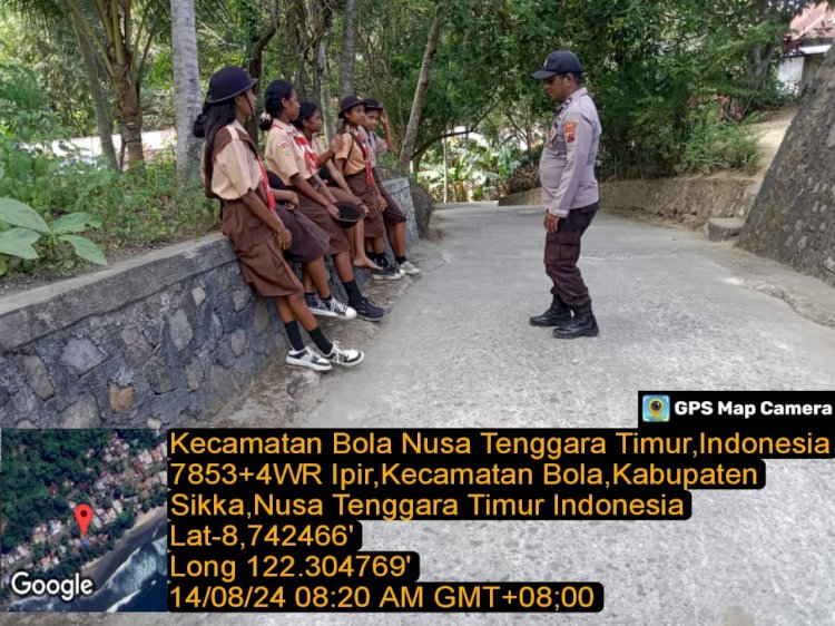 POLSEK BOLA POLRES SIKKA LAKSANAKAN PATROLI RUTIN