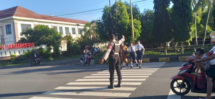 UNIT TURJAWALI SAT. SAMAPTA POLRES SIKKA LAKSANAKAN STRONG POINT PAGI