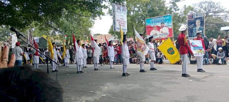 KEGIATAN KARNAVAL TINGKAT SMP DAN SMA DALAM RANGKA MEMPERINGATI HUT KEMERDEKAAN RI KE - 79 TAHUN 2024 DI KABUPATEN SIKKA