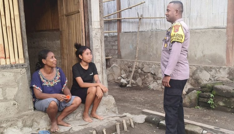 Sambamg dan Patroli Diaogis Bhabinkamtibmas Desa Du, Kec. Lela, Kab.Sikka