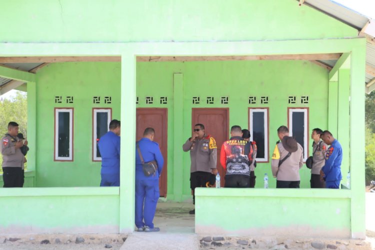 Kapolres Sikka Tinjau Langsung TPS di Pulau Sukun, Wilayah Hukum Polsek Alok