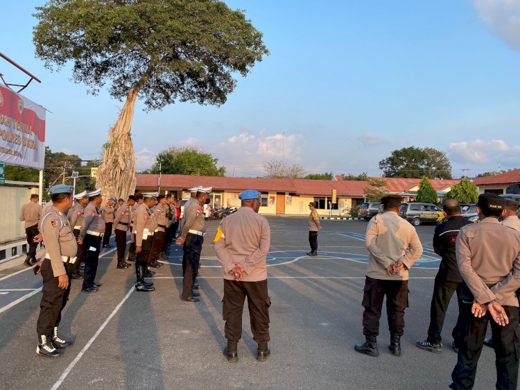 Polres Sikka Laksanakan Patroli Operasi Mantap Praja 2024 di Beberapa Titik Lokasi Kampanye