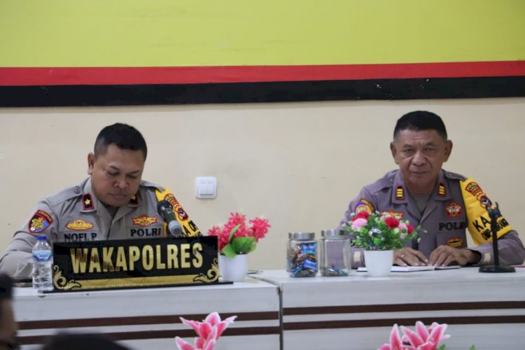 Wakapolres Sikka Pimpin Anev Mingguan Kinerja Satker dan Polsek Jajaran Polres Sikka