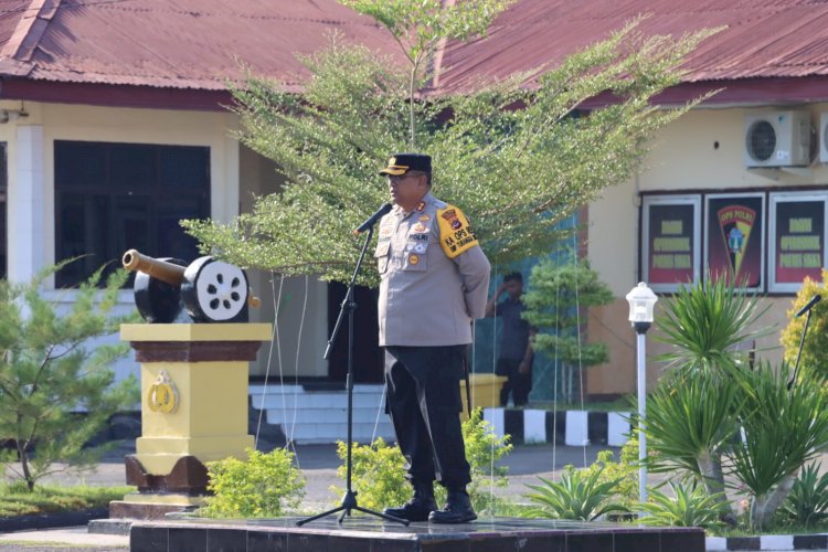 Polres Sikka Gelar Apel Jam Pimpinan, Kapolres Apresiasi Kinerja Personel dalam Pengamanan Pemilukada 2024