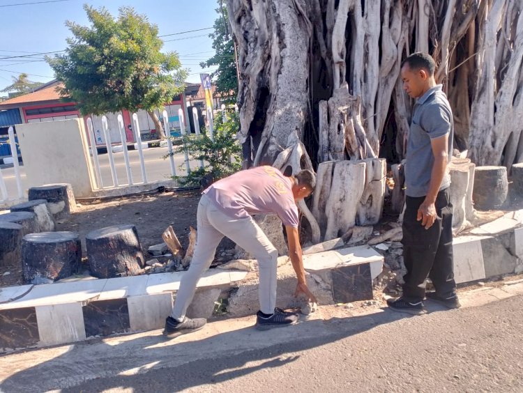 BAGLOG POLRES SIKKA MELAKSANAKAN KEGIATAN KORVEI DI LINGKUNGAN MAKO POLRES SIKKA