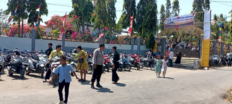 KEGIATAN PATROLI TEMPAT IBADAH OLEH PIKET JAGA SPKT REGU I POLSEK NELLE POLRES SIKKA.