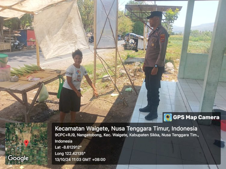 KEGIATAN PATROLI OLEH PIKET JAGA POLSEK WAIGETE - POLRES SIKKA.