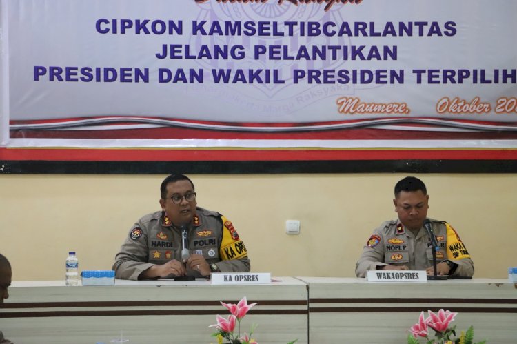 Kapolres Sikka Pimpin Latihan Pra Operasi Zebra Turangga 2024