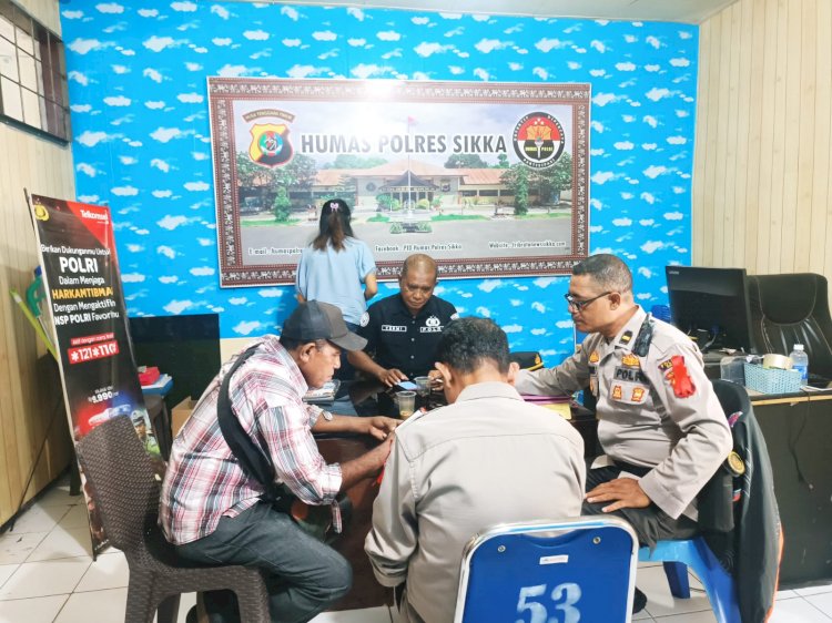 Unit Humas Polres Sikka Gelar Rapat Strategis Terkait Penanganan Kasus Anggota Polri dan Counter Berita Negatif