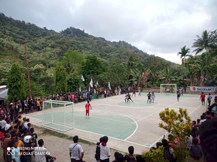 Keseruan Turnamen Futsal Mego Wawo Cup 1, Polisi Pastikan Keamanan Tetap Terjaga