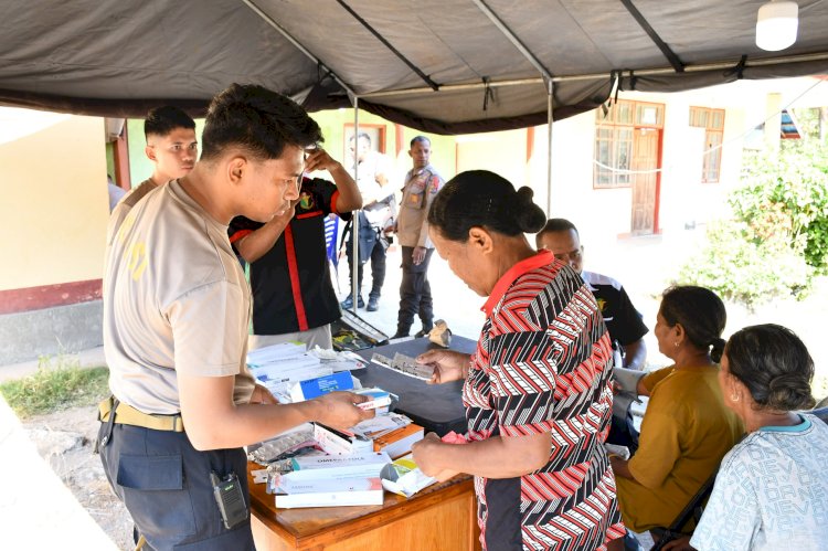 Polda NTT Peduli Kesehatan: Gelar Pemeriksaan Gratis untuk Warga Terdampak Konflik di Flores Timur