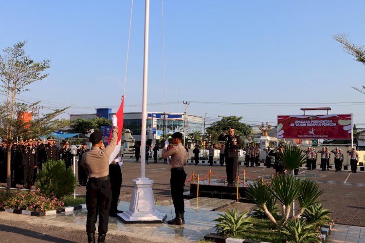 Upacara Peringatan Hari Sumpah Pemuda ke-96 di Polres Sikka Berlangsung Khidmat