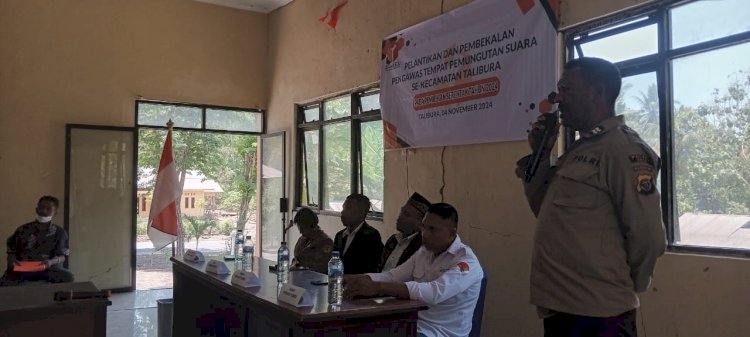 Pelantikan dan Pembekalan Pengawas TPS Se-Kecamatan Talibura Sukses Digelar untuk Pemilu Serentak 2024