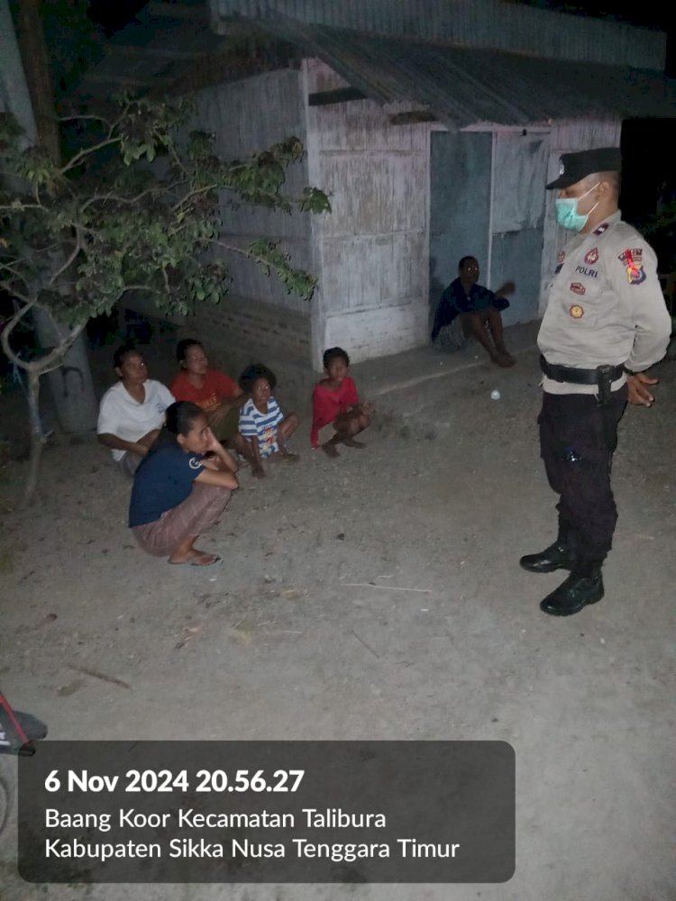 KEGIATAN PATROLI OLEH PIKET JAGA POLSEK WAIGETE - POLRES SIKKA.