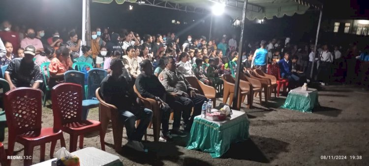 PERSONIL POLSEK LELA-POLRES SIKKA LAKSANAKAN PENGAMANAN PEGELARAN BUDAYA 