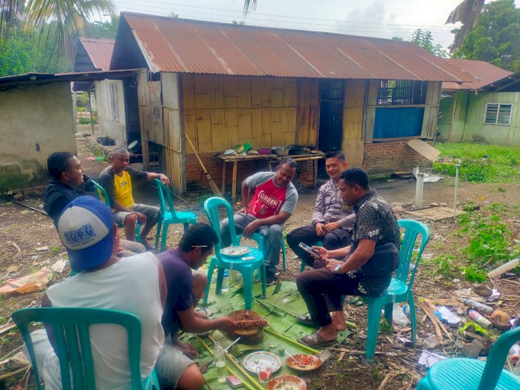 BHABINKAMTIBMAS POSPOL KOTING, POLSEK NELLE-POLRES SIKKA LAKSANAKAN PATROLI DIALOGIS DAN SAMBANG WARGA