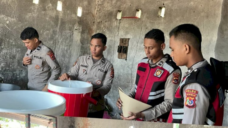 Polres Sikka Gelar Aksi Kemanuasiaan, Bantu Korban Erupsi Gunung Lewotobi Laki-laki di Flores Timur