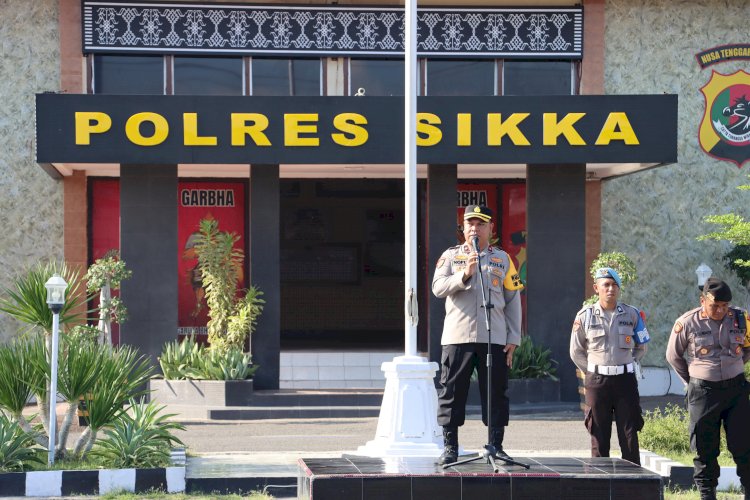 Polres Sikka Mantapkan Kesiapan Jelang Pilkada: Wakapolres Tekankan Disiplin dan Kerja Profesional