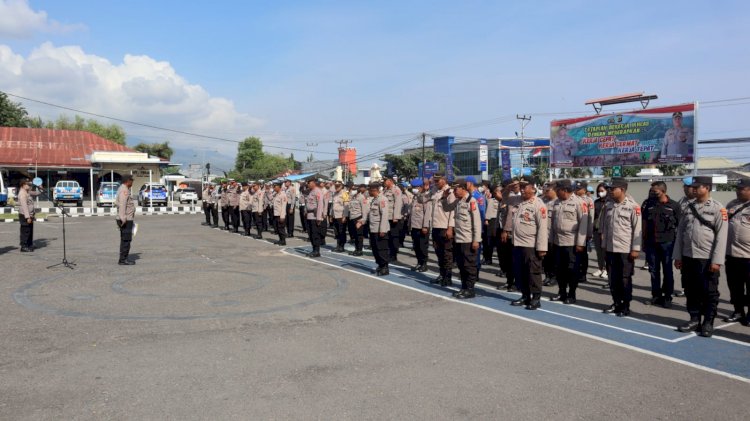 Polres Sikka Kerahkan 141 Personel untuk Amankan Kampanye Akbar