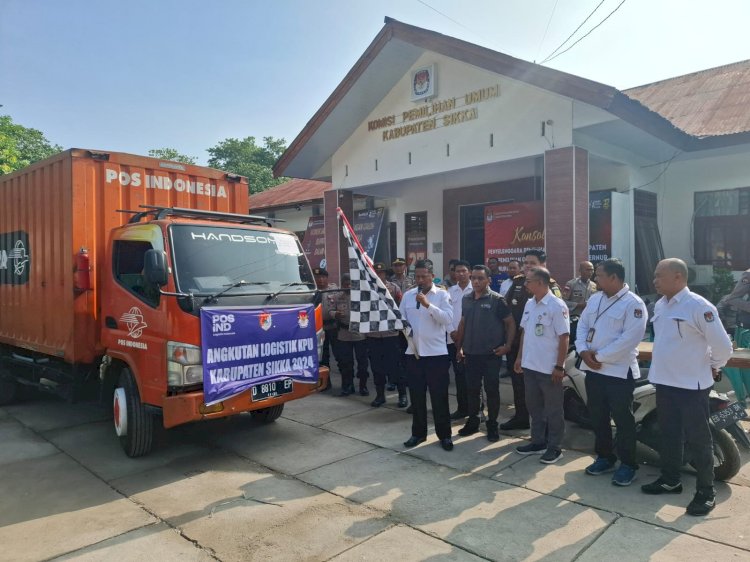 Hari Kedua Pendistribusian Logistik Pilkada 2024 di Wilayah Daratan Kabupaten Sikka Berjalan Lancar