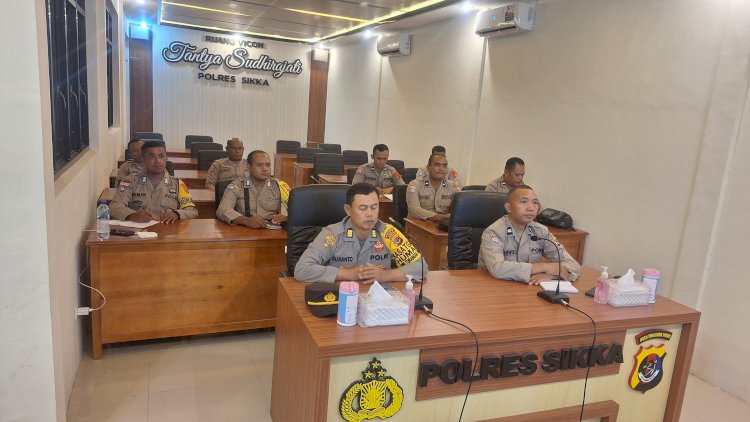 Polres Sikka Gelar Serangkaian Kegiatan Strategis, dari Pengamanan UNRAS hingga Pembinaan Rohani