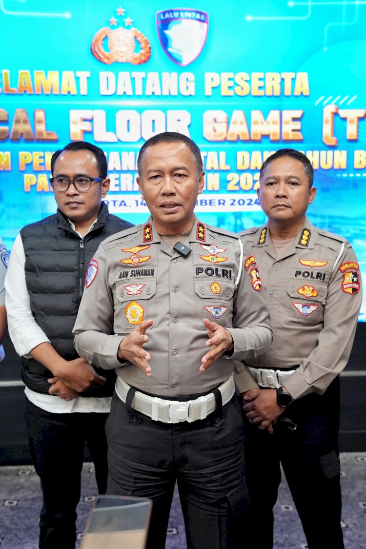 Lanjutkan TFG Polda Lampung - Polda Bali , Korlantas Gelar Tactical Floor Game Pastikan Kesiapan Operasi Lilin 2024 Kakorlantas Imbau Masyarakat Waspadai Titik Rawan