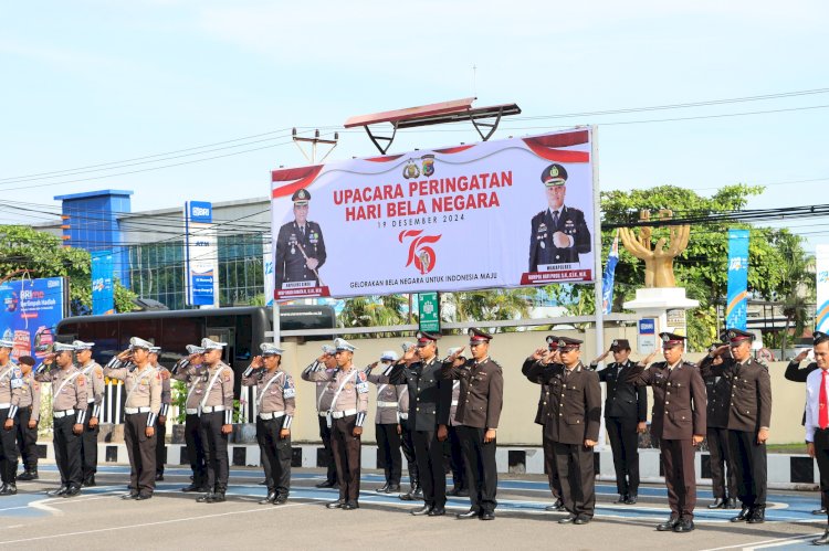 Kapolres Sikka Pimpin Upacara Peringatan Hari Bela Negara ke-76