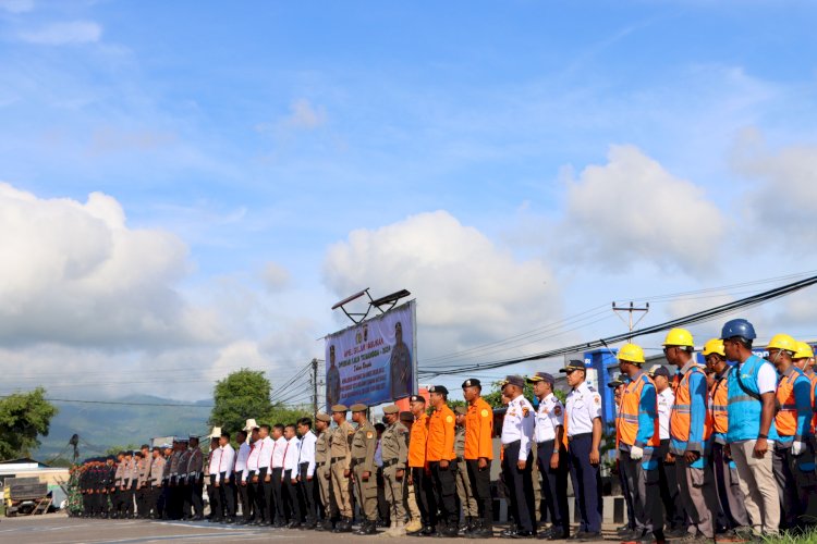 Apel Gelar Pasukan Operasi Lilin Turangga 2024, Polres Sikka Siap Amankan Nataru