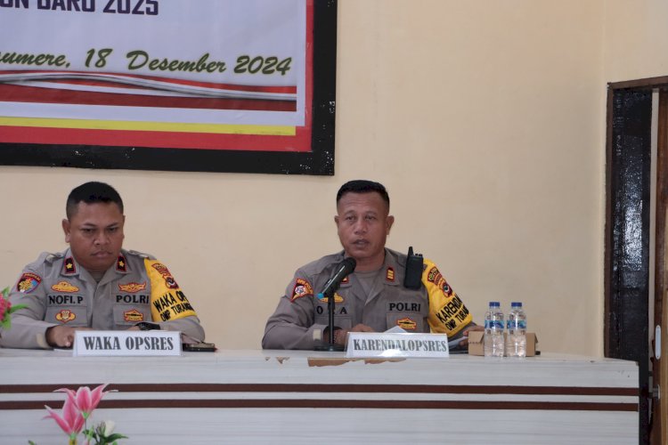 Polres Sikka Gelar Latihan Pra Operasi 