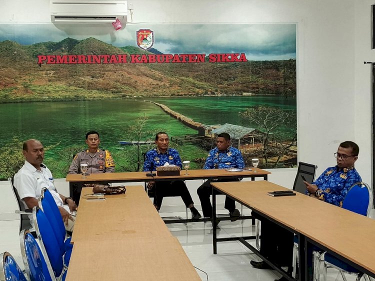 Kabag SDM Polres Sikka Hadiri Rakor Pengendalian Inflasi 2024