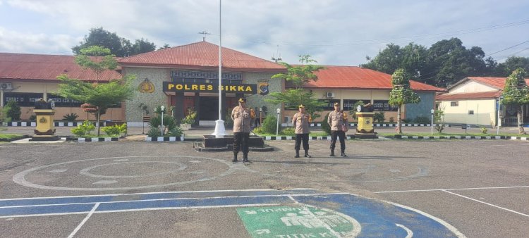 Polres Sikka Gelar Apel Kesiapan Pengamanan Misa Natal 2024